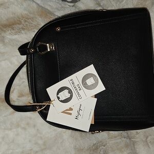Mystique Black backpack purse